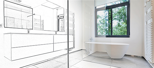 Rénovation salle de bains : nous vous offrons chf 500.- de fournitures !
